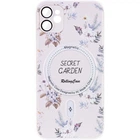 TPU+PC чехол Secret Garden with MagFit для Samsung Galaxy S24 Ultra (White) Epik (206334)