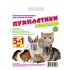 Древесный наполнитель "Пухнастики" для котов 5+1 кг / 24 л