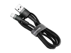 Кабель BASEUS Cable USB For lightning 2.4A 0.5M Gray+Black (CALKLF-AG1)