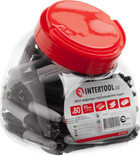 Маркер перманентный Intertool 93 мм черный (KT-5010) 80 шт