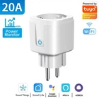 Розумна розетка із Wi-Fi та Bluetooth, 20А, із таймером та моніторингом розходу енергії