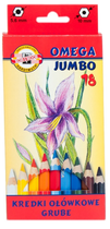 Kredki Koh-i-Noor Omega Jumbo 18 kolorów (8593539336280)