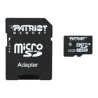Карта пам'яті microSDHC Patriot LX Series 32 ГБ Class 10 UHS-I V10 A1 до 80 МБ/с з SD-адаптером