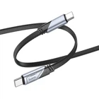 Кабель в нейлоновой оплетке с алюминиевыми коннекторами 60W USB Type-C - USB Type-C 1.2 м HOCO U119 Черный