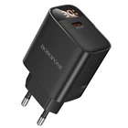 Сетевое зарядное устройство BOROFONE BA97A Ilustre single-port PD30W Charger with digital display (EU) Black 6941991120480