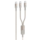 Кабель USB Type-C to USB Type-C, USB Type-C 2в1 / Провод шнур Юсб Тайп Си на Юсб Тайп Си, Юсб Тайп Си для быстрой зарядки и передачи данных 1.2м Gold V2