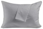Наволочка U-Tek Boston Soft Grey Stripe Сатин Сіра смужка 40х60 см (SGS46)