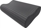 Наволочка U-Tek Memory Wawe M Iron Grey Stripe Сатин Темно сіра в смужку 49х32х10.5 см (IGS49321)