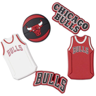 Przypinki do butów Crocs Jibbitz Nba Chicago Bulls 10011280 5 szt Czerwone