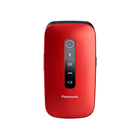 Мобільний телефон PANASONIC розкладачка 2.8" 1.2МП 1400мАч Red (KX-TU550EXR)