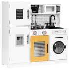 Дерев'яна дитяча кухня EcoToys зі світлом і звуком PLK562 Біла (5905817000005)