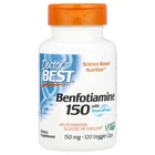 Бенфотіамін Doctor's Best (Benfotiamine) 150 мг 120 шт