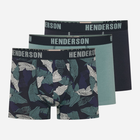 Zestaw majtek męskich typu bokserki 3 szt Henderson Scope 42630-MLC 2XL Granatowy/Zielony (5903972380222)