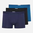 Zestaw majtek męskich typu bokserki 3 szt Henderson Other 42747-MLC XL Granatowy/Niebieski/Czarny (5903972382400)
