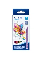 Фломастери 6 кол. KITE Creative з блискітками (K-1147) 4063276225719