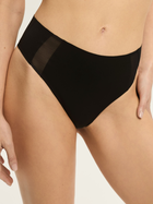 Majtki tanga damskie z wysokim stanem Esotiq Blank 42882-99X L Czarne (5903972553589)