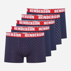 Zestaw majtek męskich typu bokserki 5 szt Henderson Ohio 43182-MLC XL Granatowy/Czerwony (5903972519929)