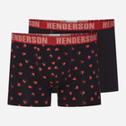 Набір трусів боксерів чоловічих бавовняних 2 шт Henderson Spot 42595-MLC L Чорний (5903972380345)