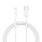 Кабель Baseus Superior Series Fast Charging Data Cable USB to Lightning 2.4A 1.5m White (CALYS-B02)