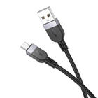 Кабель HOCO X109 Energy USB-A – Micro-USB, 1 м, чорний, силіконовий, до 2.4A, для зарядки та передачі даних