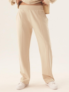 Spodnie regular fit damskie Esotiq Ramu 42403-08X XL Beżowe
