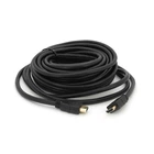 Кабель Merlion HDMI-HDMI HIGH SPEED 10m, v1.4, OD-7.5 mm, круглий Black, коннектор Black Voltronic YT-HDMI(M)/(M)HS-10m