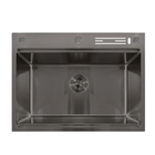 Мийка Mixxus MH7050 NANO-BLACK (3.0/0.8) з н.ст. зі сходинкою для суш.,з підст.під ножі(графіт)(