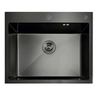 Кухонная мойка из нержавеющей стали Mixxus MH5843 Decor Nano-Black MI7042