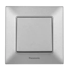 Выключатель одноклавишный Panasonic Arkedia Slim Серебро (WNTC0001-2SL)
