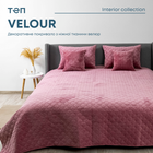 Покривало ТЕП "VELOUR" 240*260 см Mesa Rose/ромб круглий