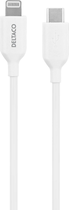 Кабель Deltaco USB Type-C - Lightning 2 м White (IPLH-452)