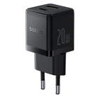 МЗП Baseus Palm Fast Charger Type-C+USB 20W black