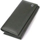 Вместительный женский кожаный кошелек ST Leather 23115 Зеленый на магнитах 55840