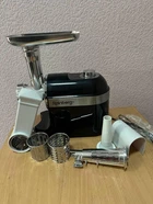 М'ясорубка Rainberg RB-2270 3800Вт з реверсом та насадками для шатківниці та ковбас Black