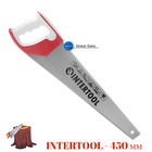 Ножовка по дереву Intertool 450 мм тройная заточка 11T х 1" (HT-3162)