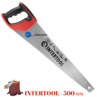 Ножівка по дереву Intertool 500 мм потрійне заточування 7T х 1" (HT-3106)