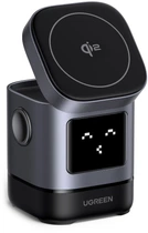 Беспроводное зарядное устройство Ugreen W709 2-in-1 Robot Wireless Charger for iPhone&AirPods Grey (UGR-45775)