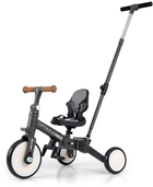 Триколісний велосипед Milly Mally Optimus Max Dark 5 в 1 Сірий (5907090700252)