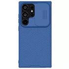 Карбоновая накладка Nillkin CamShield Pro для Samsung Galaxy S24 Ultra Blue