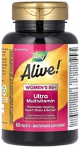 Мультивітаміни для жінок Nature's Way Alive! Women's 50+ Multi-Vitamin 60 таблеток в упаковці (ARE-573966)