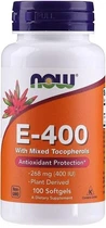Вітамін Е Now Foods Vitamin E-400 268 мг 100 капсул в упаковці (ARE-574461)