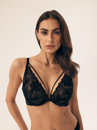 Biustonosz damski Push Up z fiszbinami Esotiq Bree 41707-61X 70F Czarny (5903972518700)