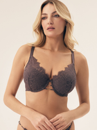 Biustonosz damski Push Up z fiszbinami Esotiq Sapphire 42368-90X 65E Szary (5903972396513)