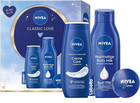 Zestaw kosmetyków do pielęgnacji ciała Nivea Classic Love Żel pod prysznic Cream Care 250 ml + Balsam do ciała Reichhaltige 400 ml + Balsam do ust Labello 4.8 g + Krem do ciała 30 ml (4006000036052)