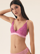 Biustonosz damski bez Push Up braletka Bloovii Samara 43225-30X L Różowy (5903972578216)