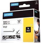 Taśma etykietowa Dymo Vinyl IND 9 mm x 5 m White (S0718580)