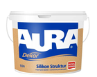 Краска структурная Aura Dekor Silikon Struktur фасадная 10л