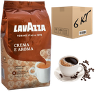 Кофе в зернах Lavazza Crema e Aroma 1 кг(ящик 6кг)