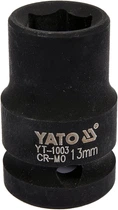 Головка торцевая 1/2" 13мм L=39мм, 6гр, ударная, CrMo, YT-1003, Yato