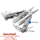 Мультитул Intertool-Storm 107мм x 12-в-1 Hornet (HT-0547) сталь 440A